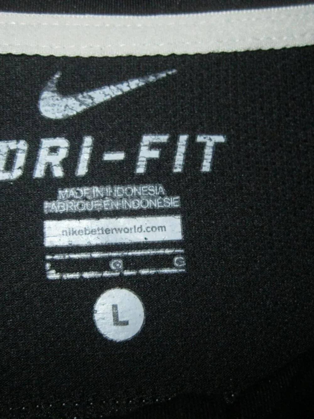 Nike black dri-fit pullover half zip top Large